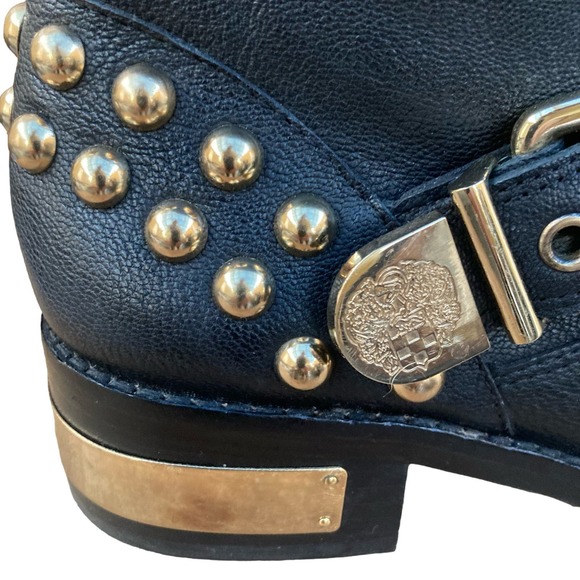 Vince Comuto Revolve boots women's size 7.5 Windetta Motorcycle harness rivets - Picture 3 of 10